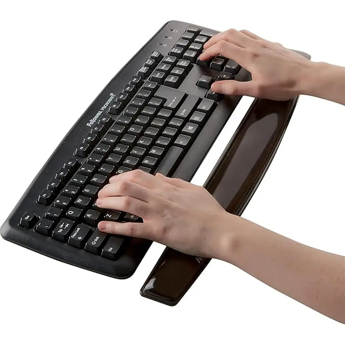 Gelpolssteun voor toetsenbord - FELLOWES- Cystal - blauw 