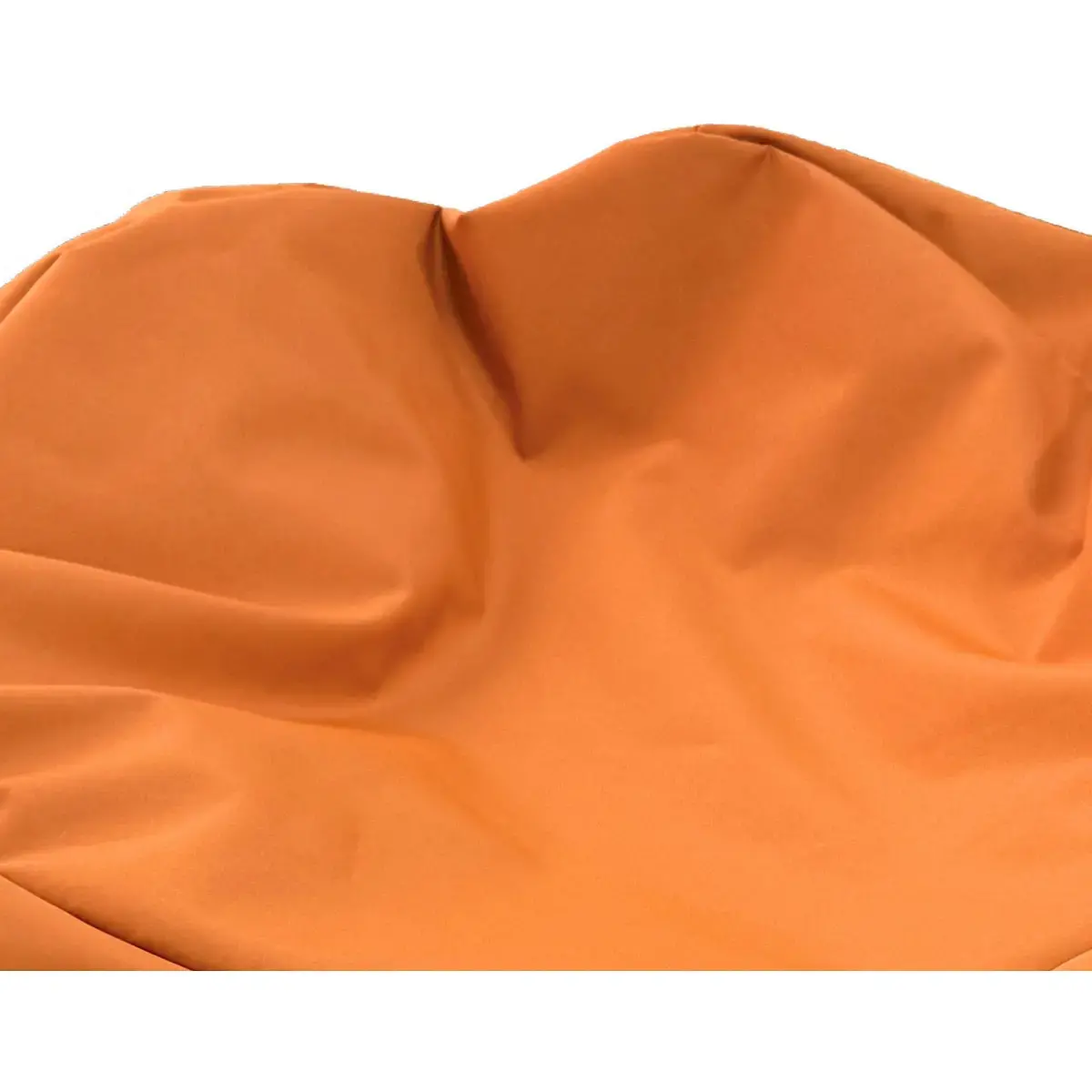 Ronde oranje poef 