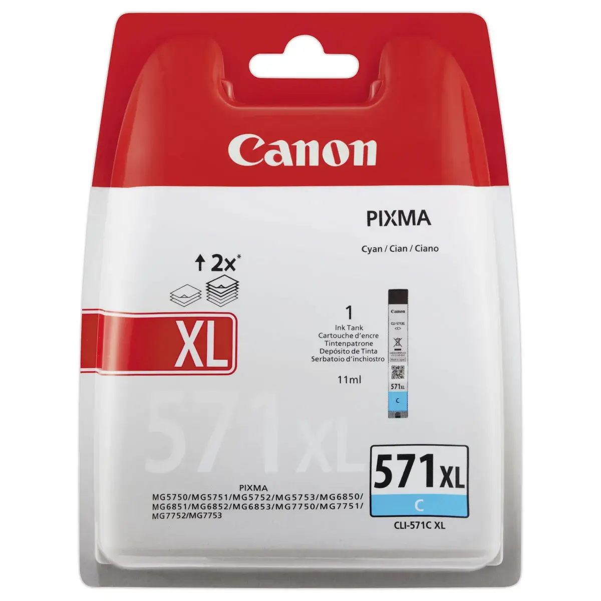 Cartouche CANON CLI-571XL cyaan 