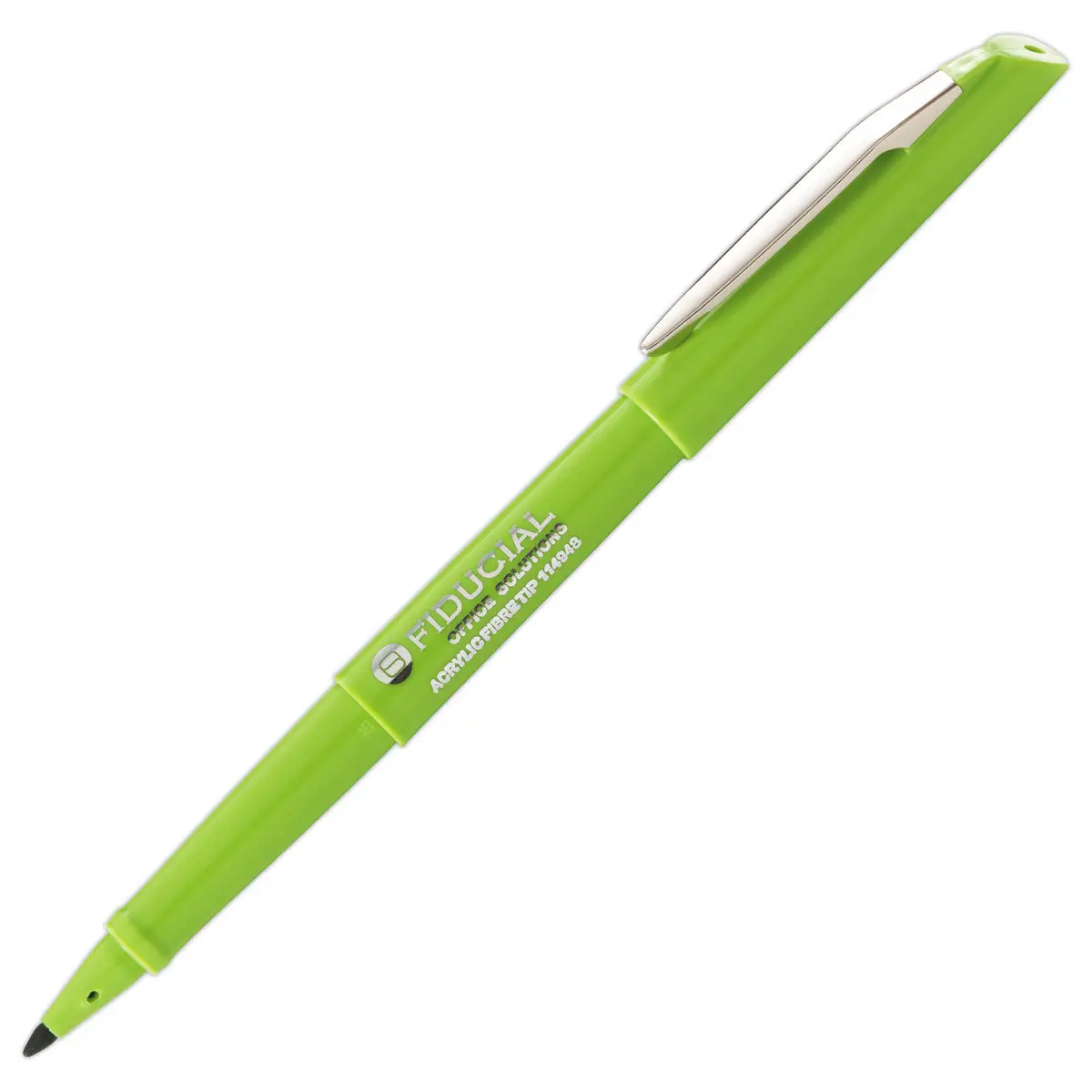 Stift met dop - Breed geschrift groen - FIDUCIAL