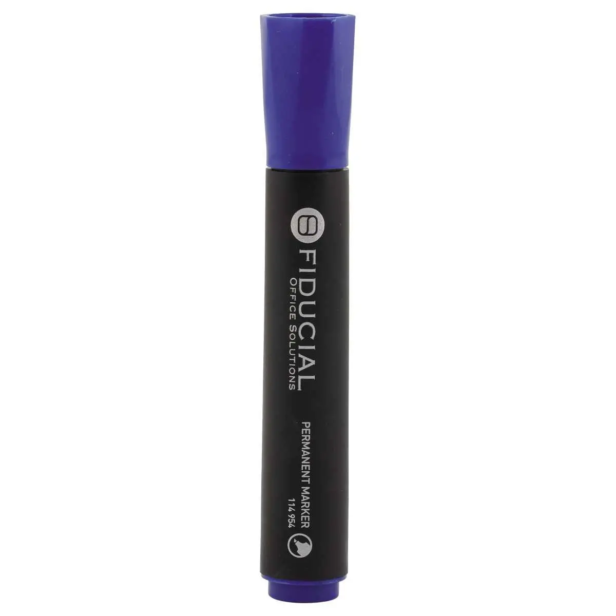 Permanent marker met beitelpunt - Blauw - FIDUCIAL