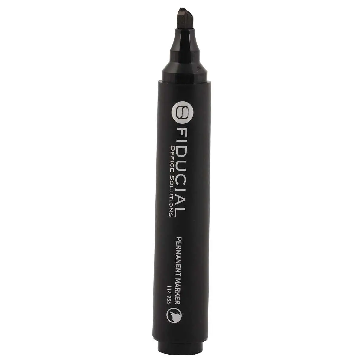 Permanent marker met beitelpunt - Zwart - FIDUCIAL