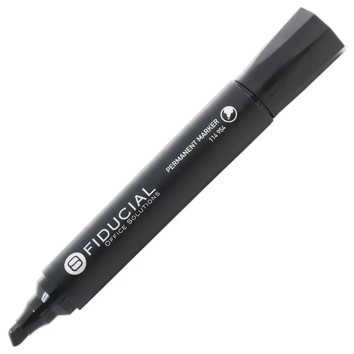 Permanent marker met beitelpunt - Zwart - FIDUCIAL
