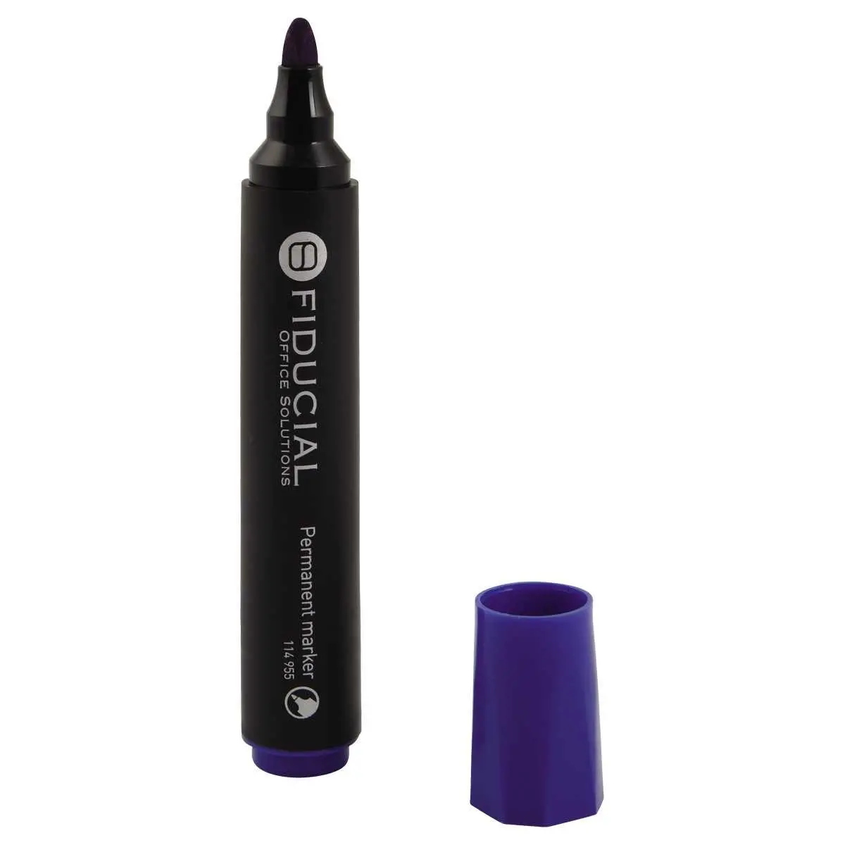 Permanent marker met ronde punt - Blauw - FIDUCIAL
