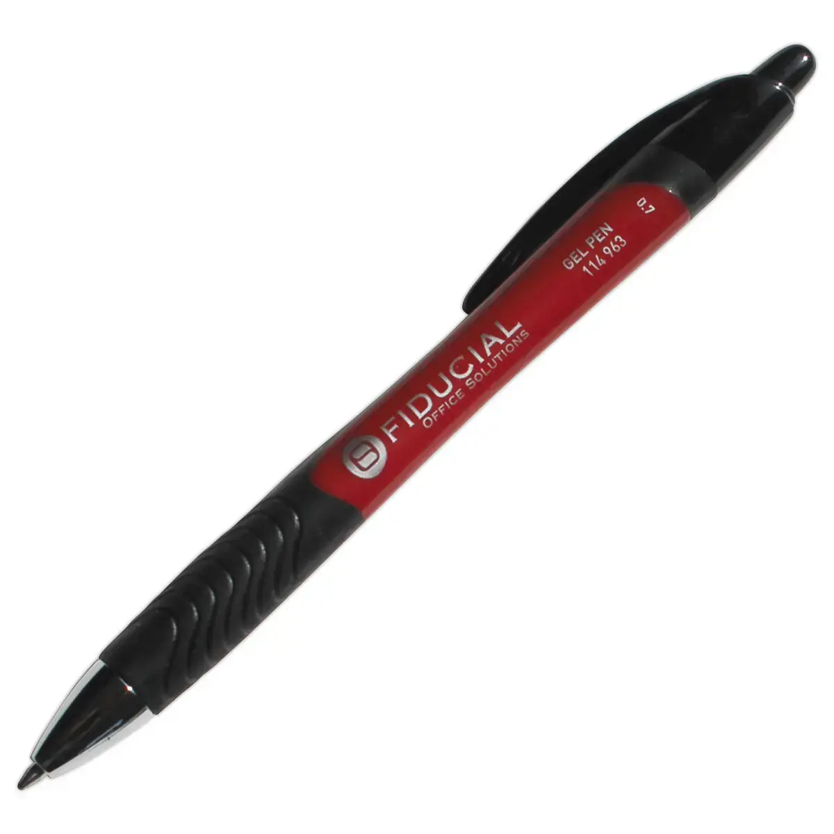 Intrekbare gelbalpen Grip - Middelgroot geschrift - rood - FIDUCIAL