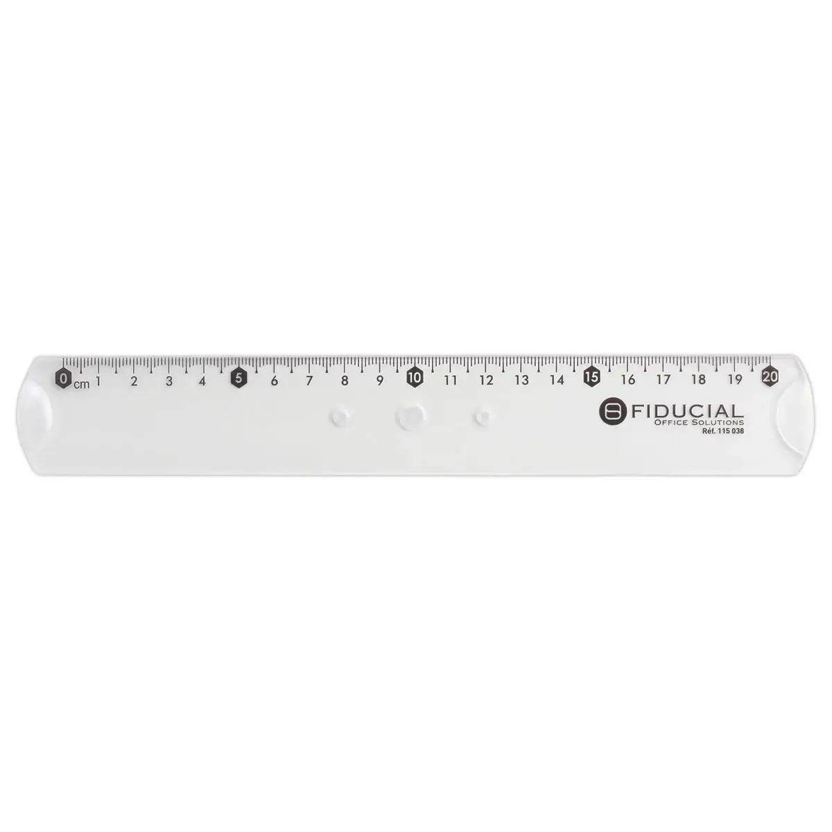 Enkele kunststof liniaal 20 cm - FIDUCIAL OFFICE SOLUTIONS 