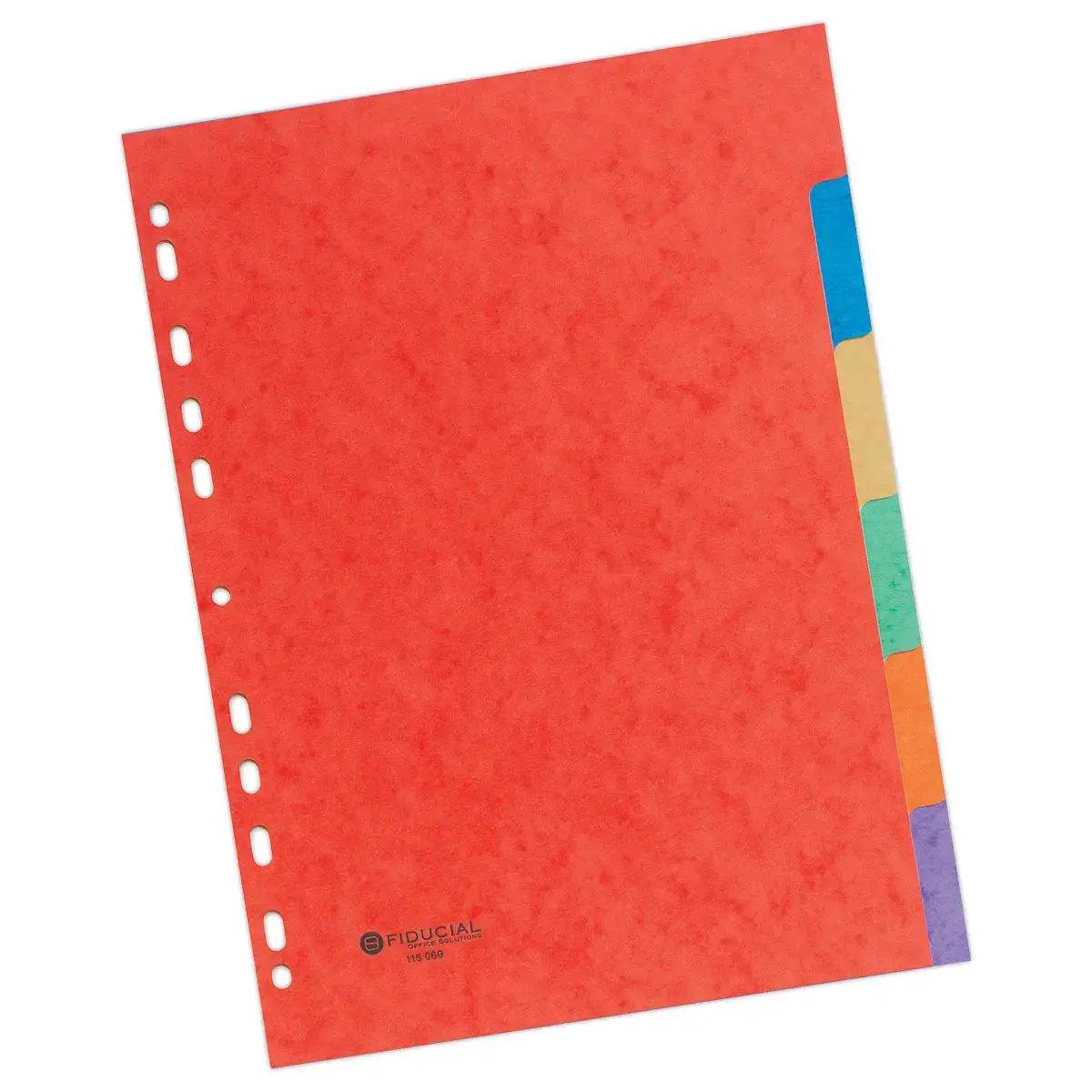 Set tabbladen FIDUCIAL glanskarton 3/10e voor formaat A4 - 6 Tabs