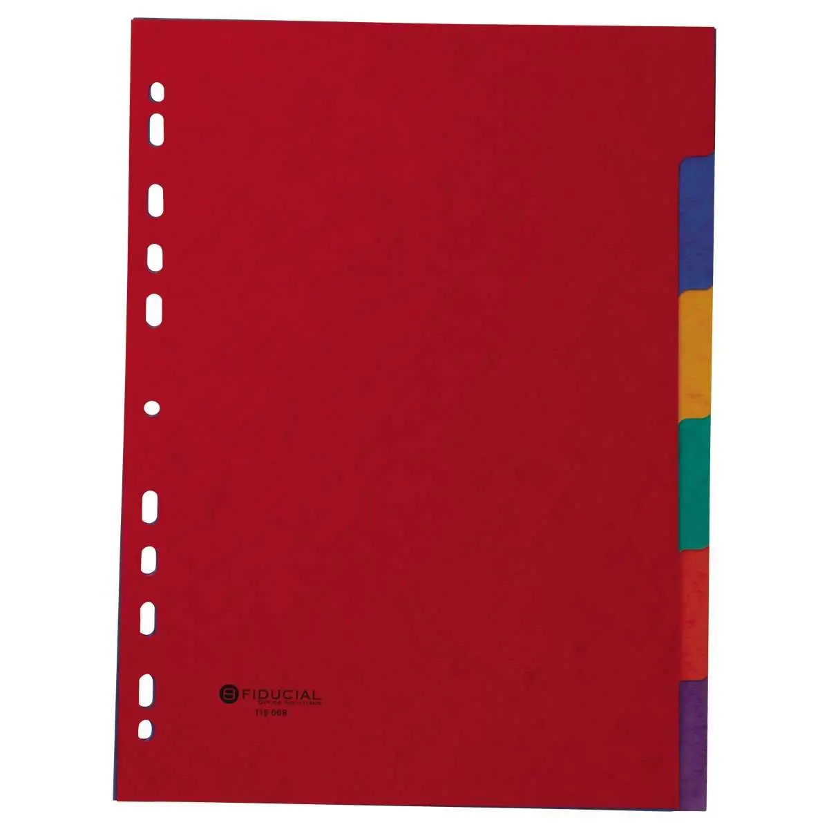 Set tabbladen FIDUCIAL glanskarton 3/10e voor formaat A4 - 6 Tabs