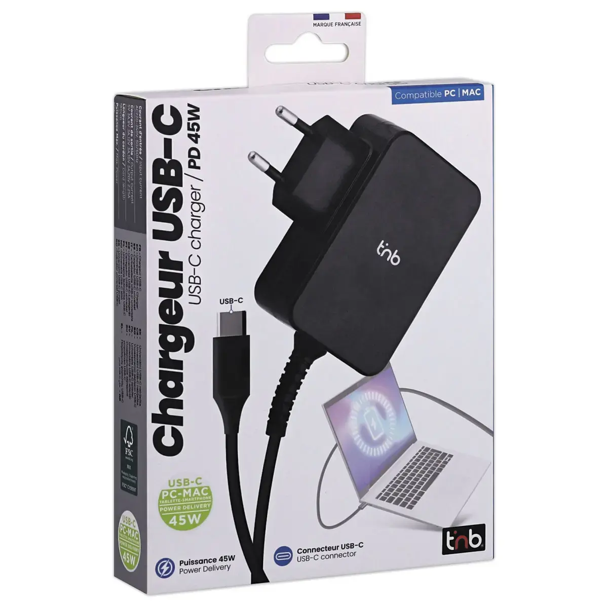 Universele USB-C oplader 45W 
