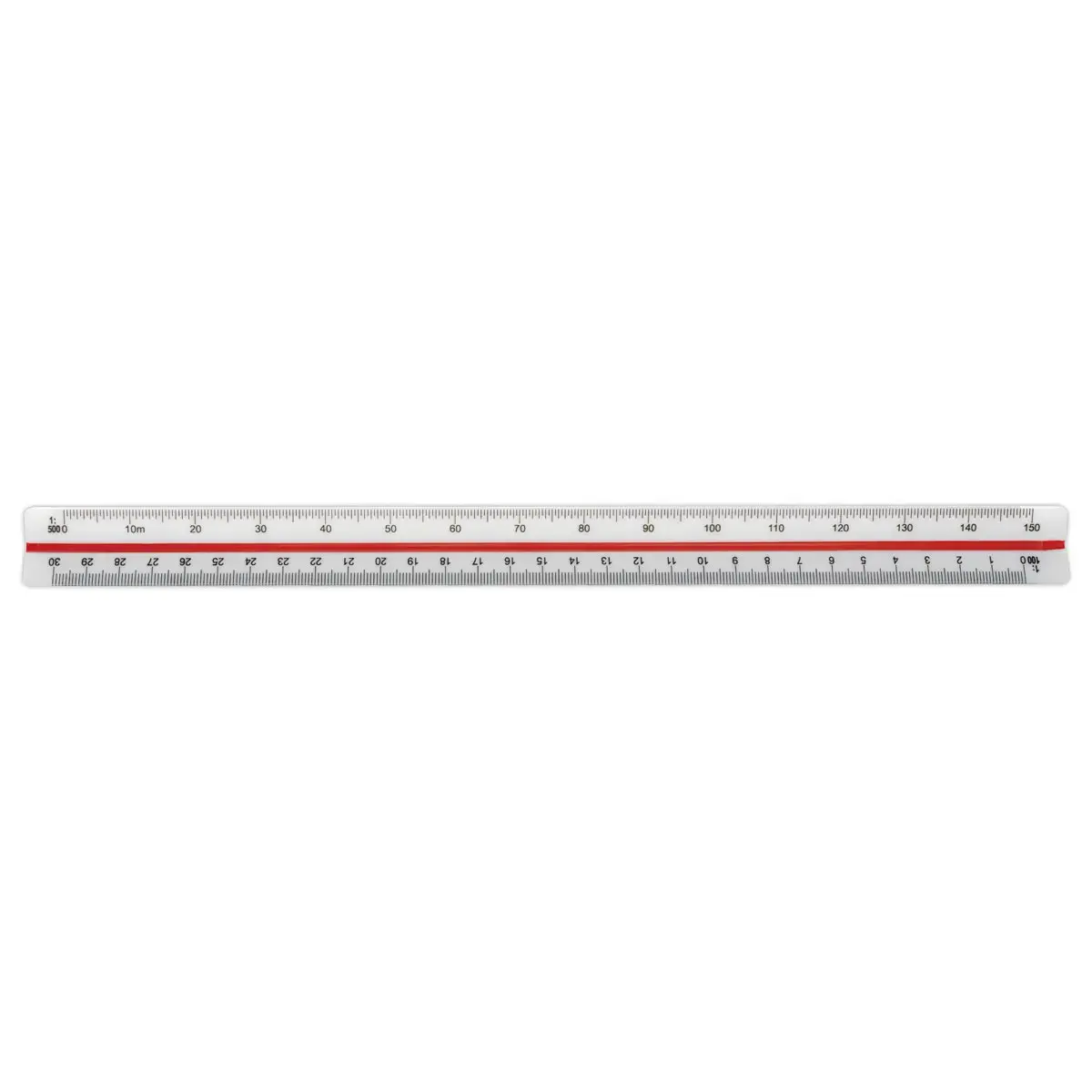 Driehoekige schaalverdeling - Lengte 30 cm