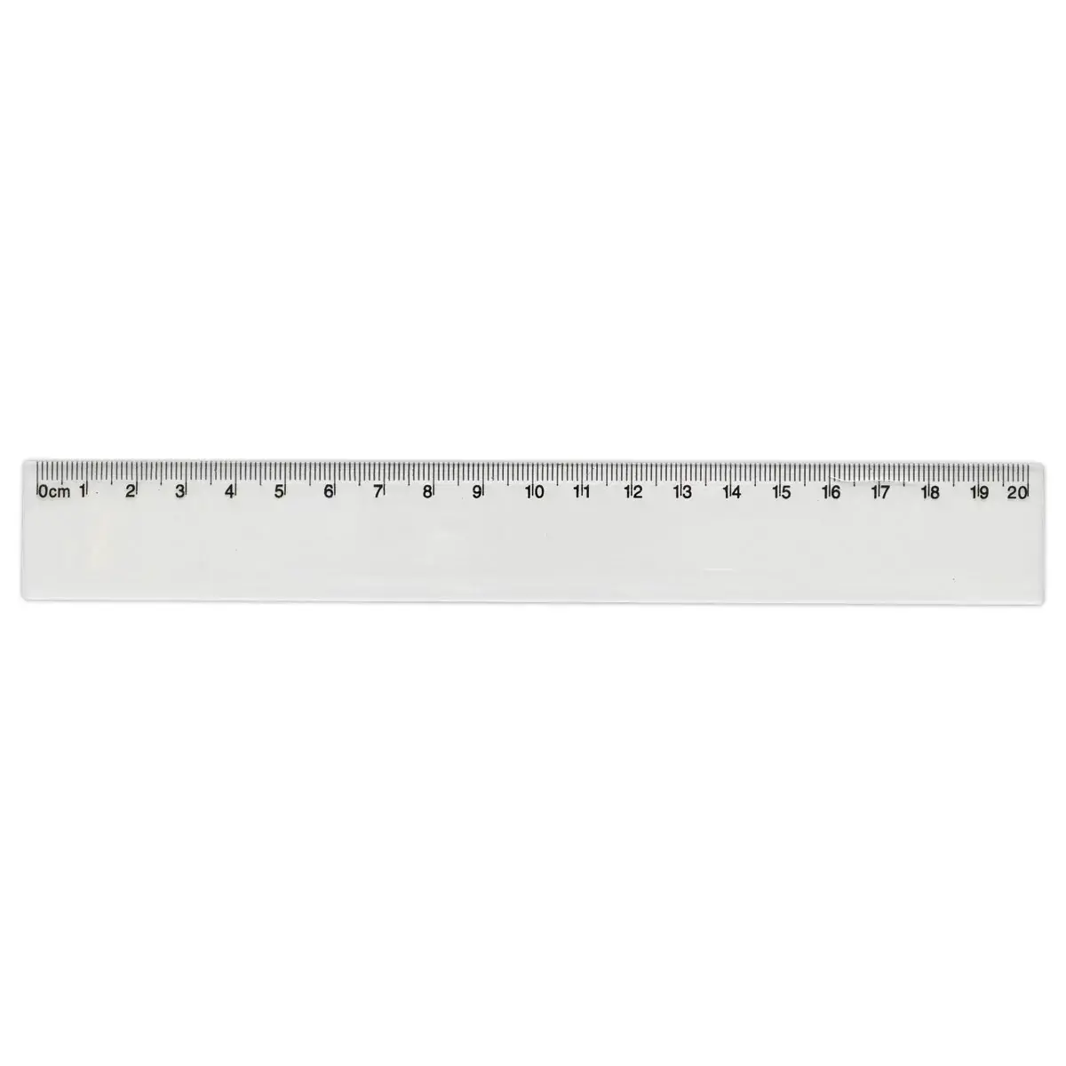 Eenvoudige bureauregel van Eco-plastic - 20 cm