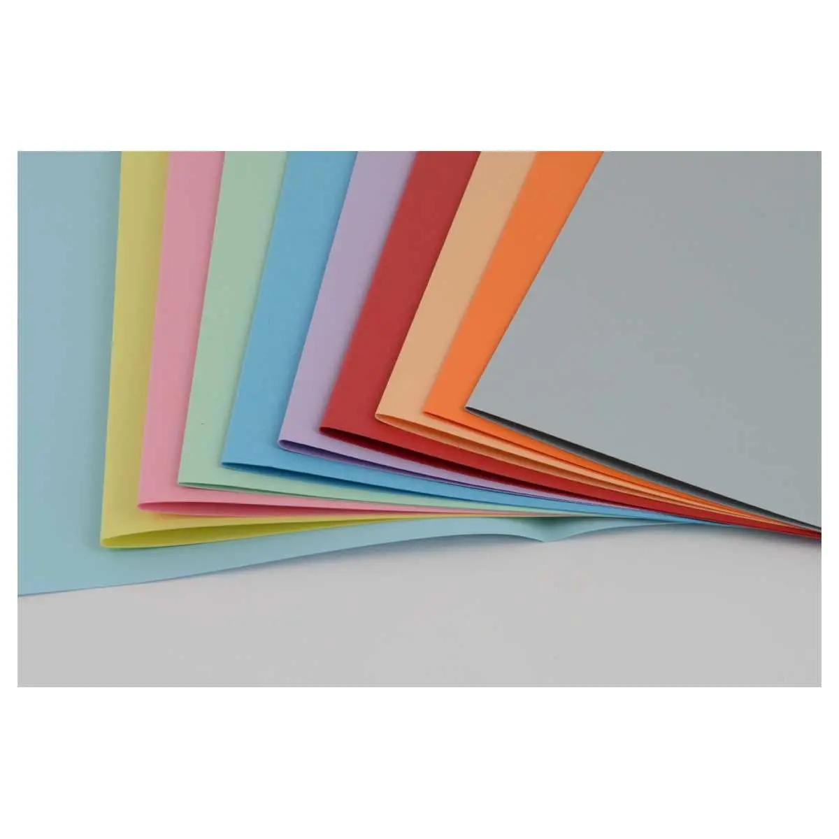 100  Pastelkleurige mappen FIDUCIAL 24x32 cm - 220 g 