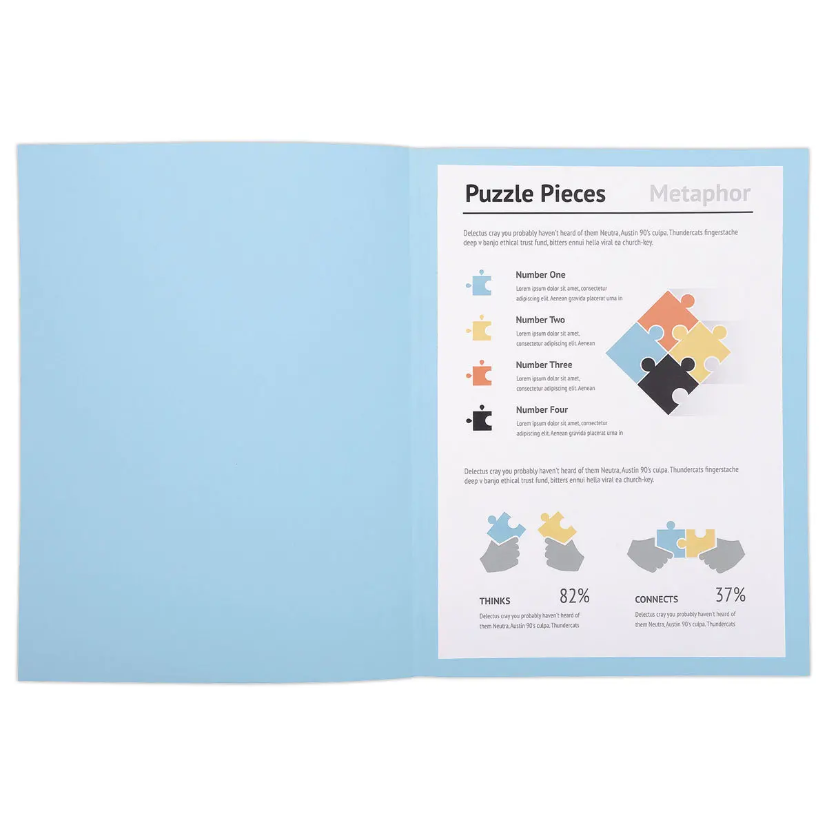 100 A4+-mappen - lichtblauw - 220g - FIDUCIAL OFFICE SOLUTIONS