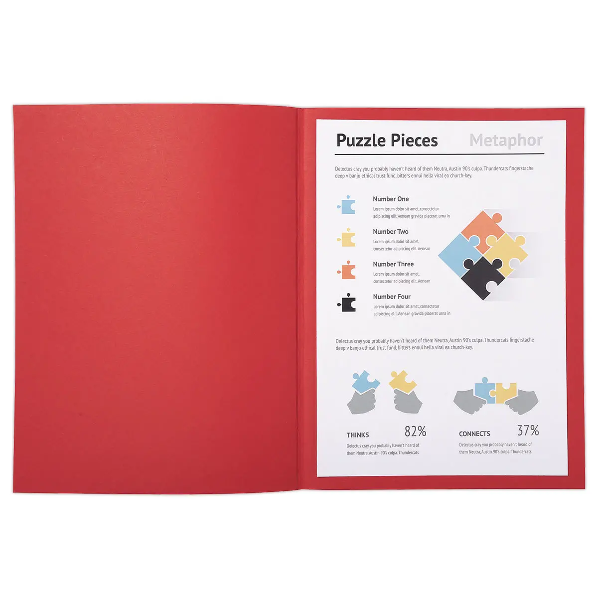 100 Mappen A4+ - 220g - 24x32 cm - Rood - FIDUCIAL