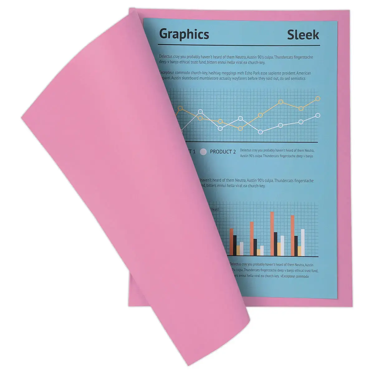 100 Pastelkleurige mappen FIDUCIAL 24x32 cm - 220 g