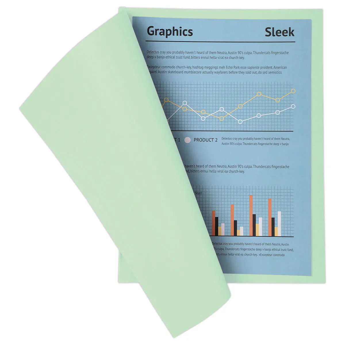 100 Mappen A4+ - Pastelgroen - 220g - FIDUCIAL OFFICE SOLUTIONS