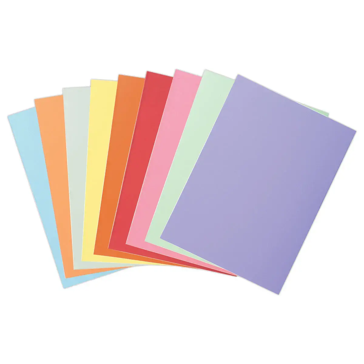 250  Pastelkleurige inlegmappen FIDUCIAL 22x31 cm - 60g 