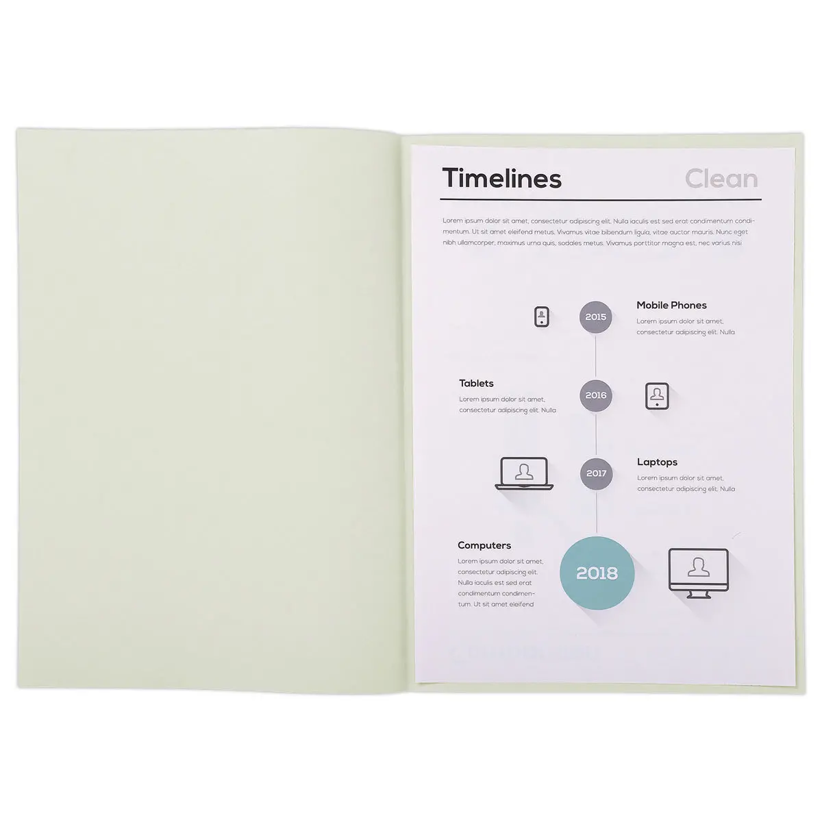 250  Pastelkleurige inlegmappen FIDUCIAL 22x31 cm - 60g 