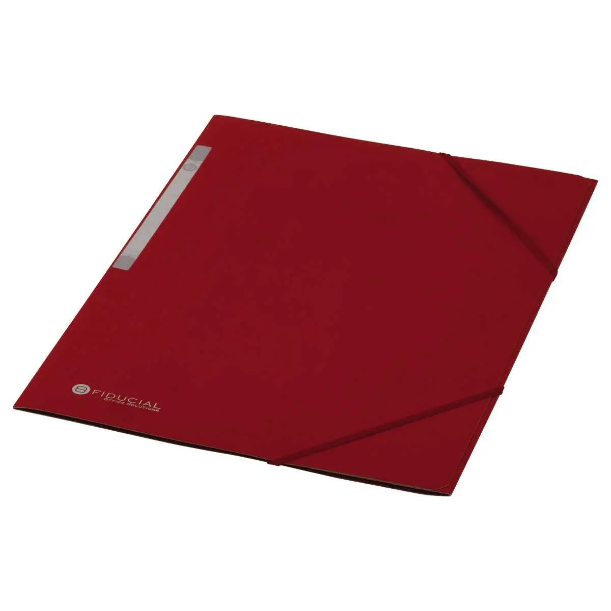 Map 3 kleppen met elastiek van stijf karton - Rood - FIDUCIAL 