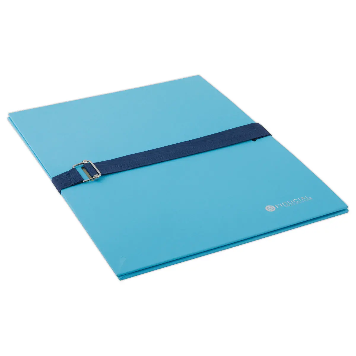 Map met riem en metalen gesp - Blauw - FIDUCIAL
