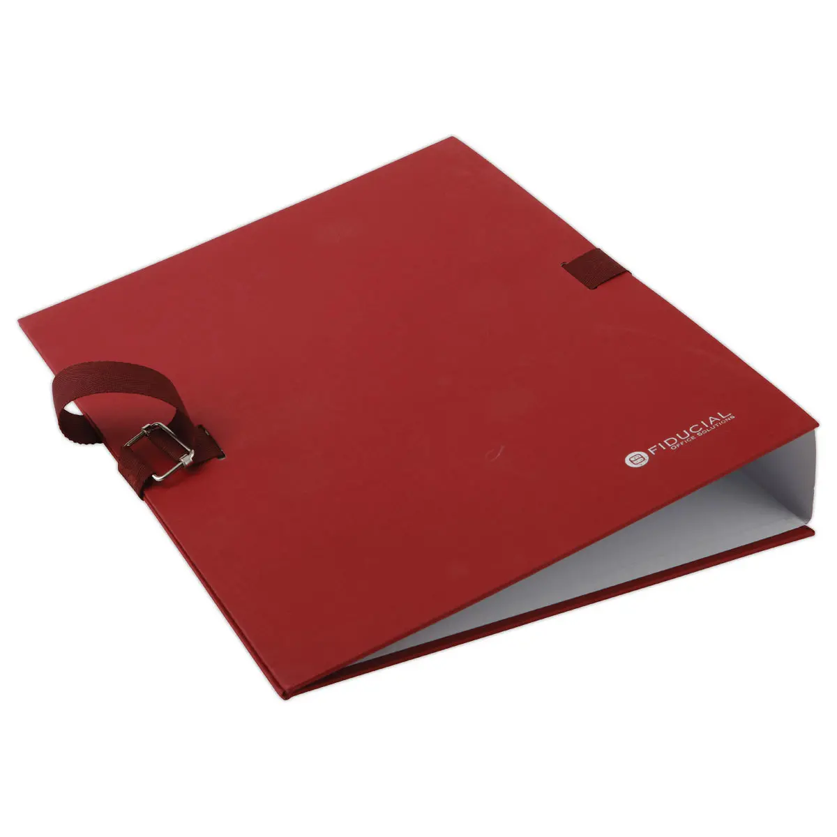 Map met riem en metalen gesp - Bordeaux - FIDUCIAL