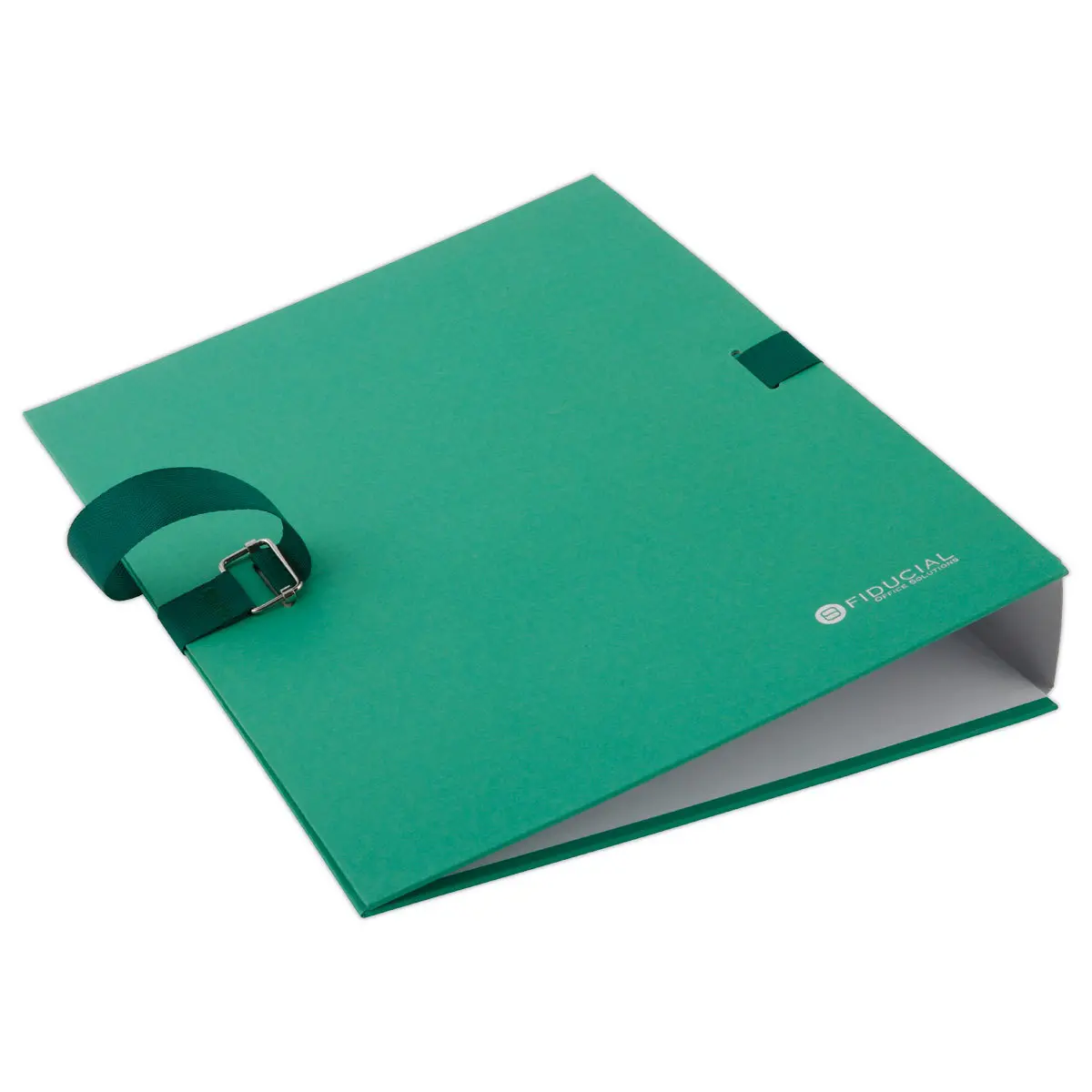 Map met riem en metalen gesp - Groen - FIDUCIAL