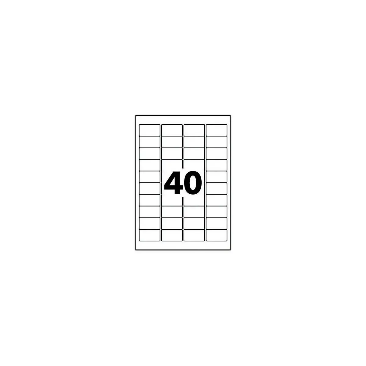 Vellen etiketten rechte hoeken FIDUCIAL 52.5 X 29.7 - 4000 etik / doos
