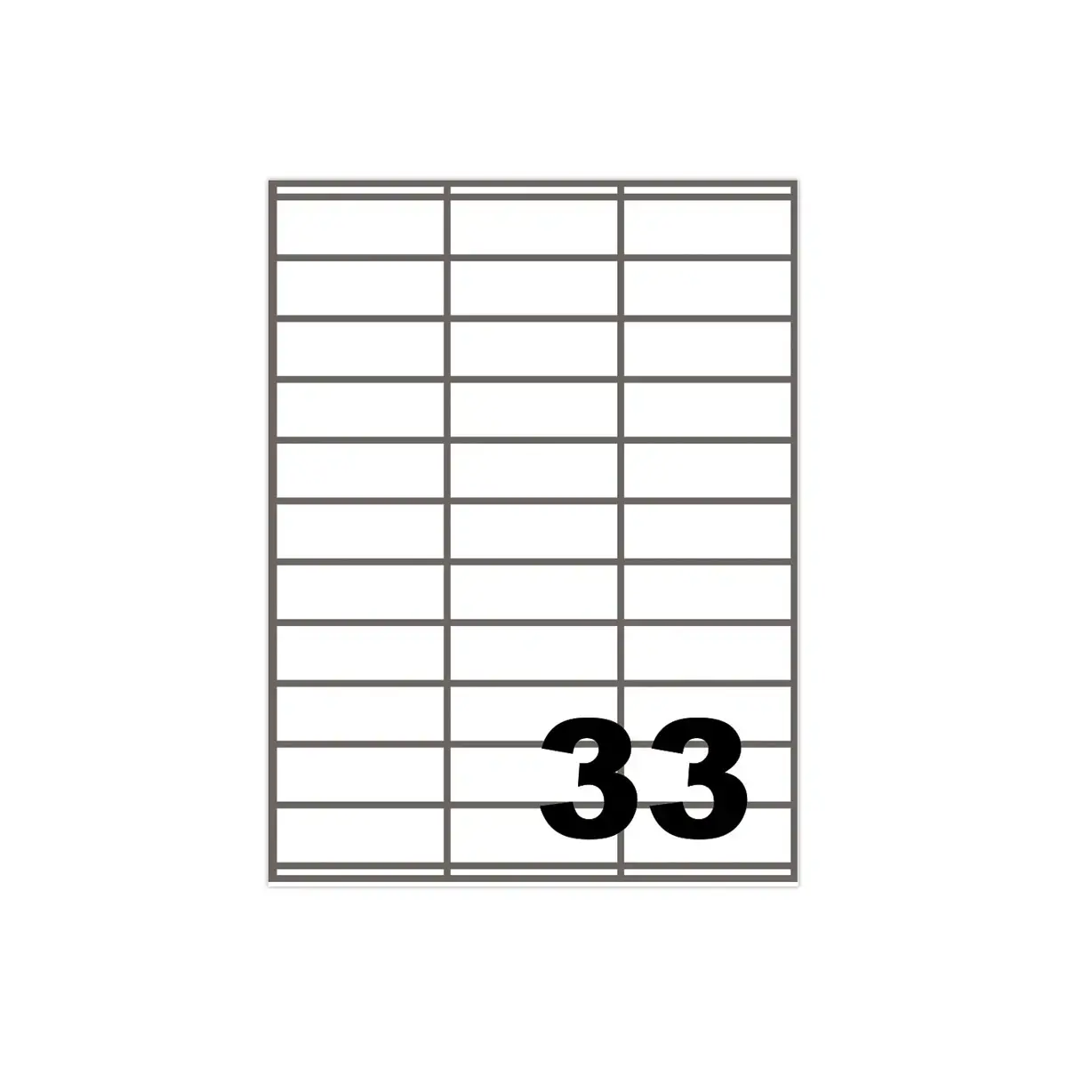 100 Vellen van 40 etiketten met rechte hoeken - 52,5 x 29,7 mm - FIDUCIAL OFFICE SOLUTIONS
