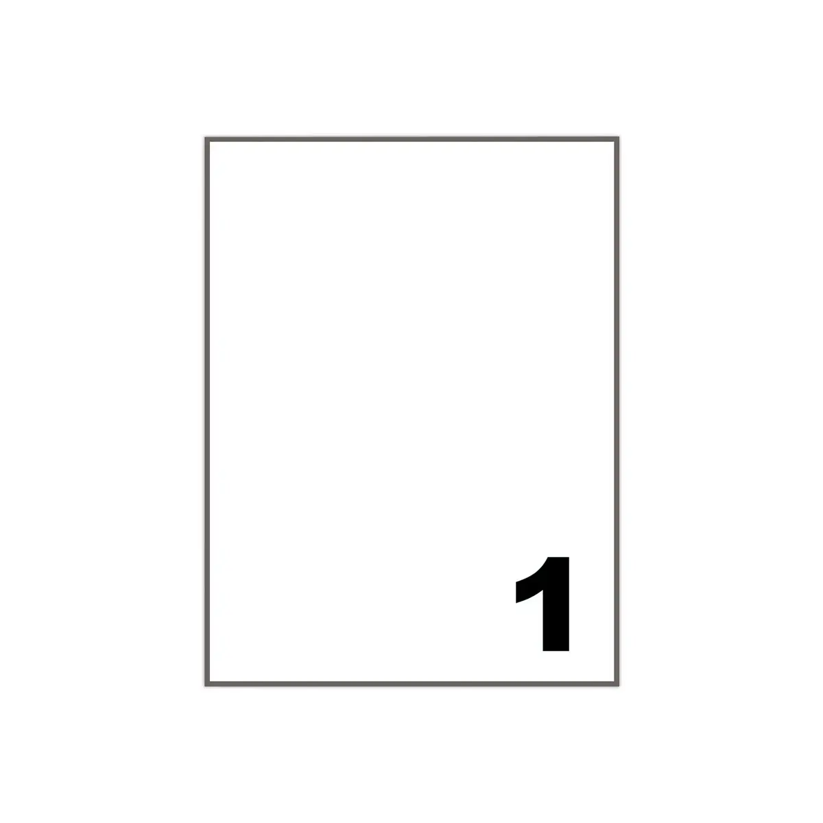 100 Etiketten met rechte hoeken FIDUCIAL 210x297 - 100 etik / doos
