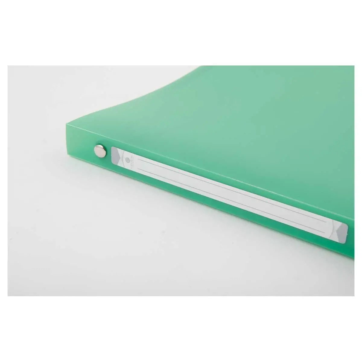 Doorschijnende gekleurde ordner 4 ringen, rug 2 cm - Groen - FIDUCIAL 