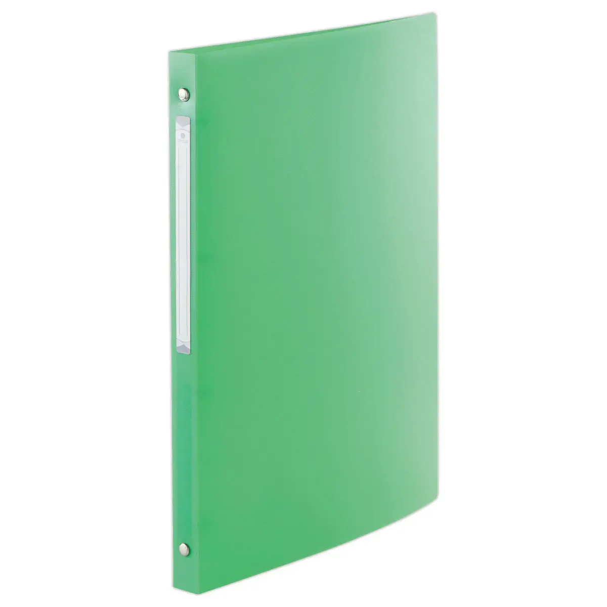 Doorschijnende gekleurde ordner 4 ringen, rug 2 cm - Groen - FIDUCIAL 
