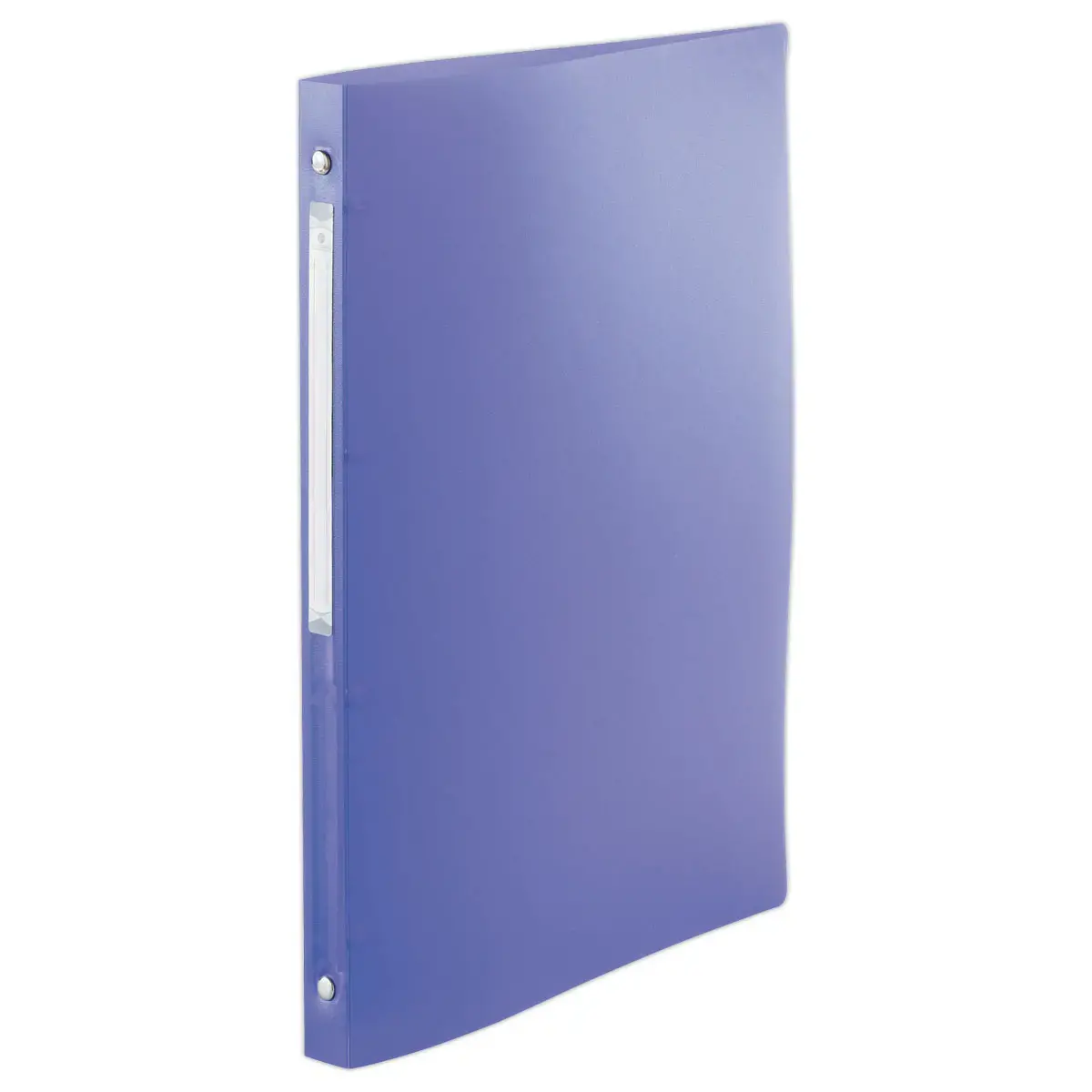 Doorschijnende gekleurde ordner 4 ringen, rug 2 cm - Paars - FIDUCIAL 