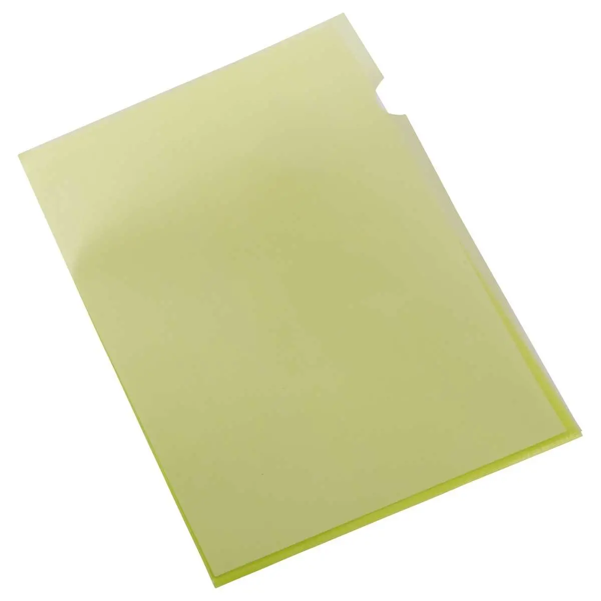 100 Polypropyleen hoekmappen 11/100e Geel - Fiducial
