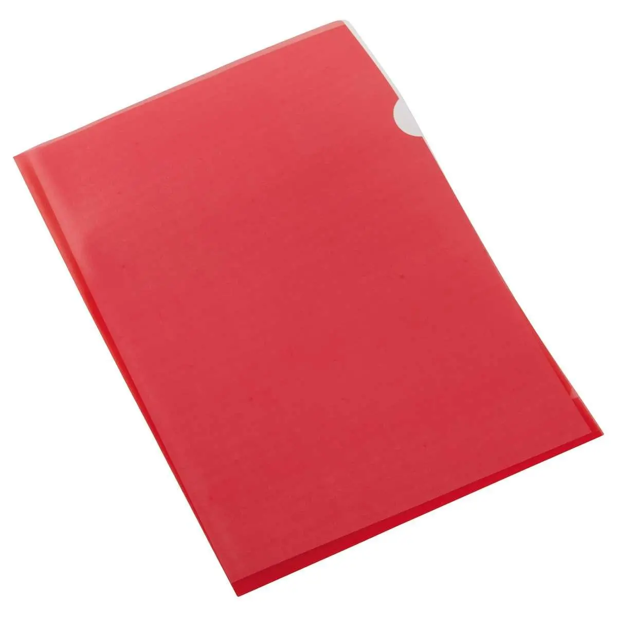 100 Polypropyleen hoekmappen 11/100e Rood - Fiducial