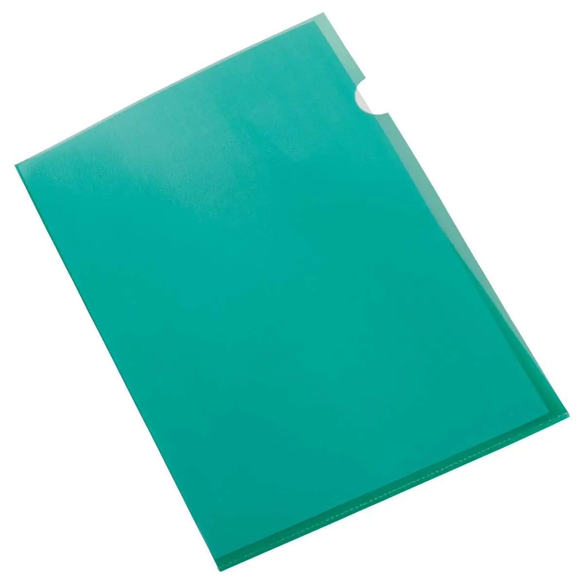 100  Polypropyleen hoekmappen 11/100e Groen - Fiducial 