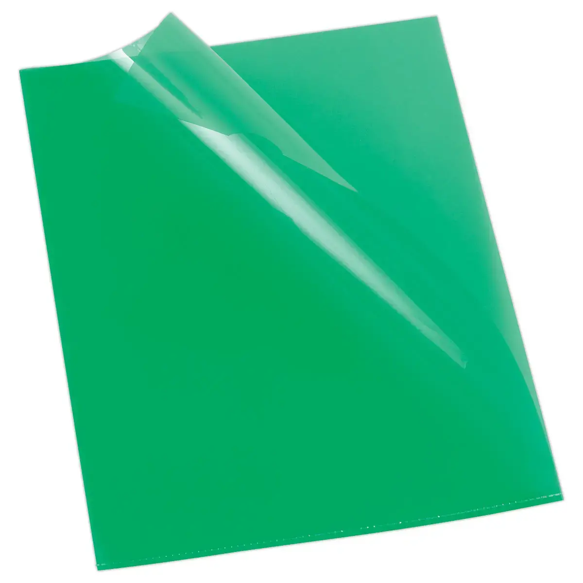 10  Gladde en gekleurde hoekmappen - Groen - FIDUCIAL 