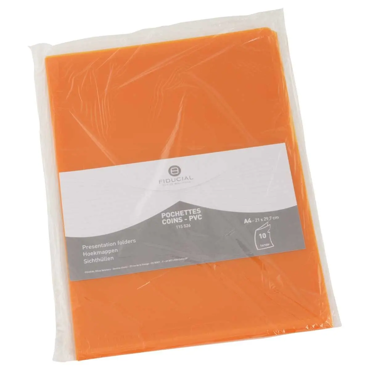10  Hoekmappen FIDUCIAL in PVC 14/100 