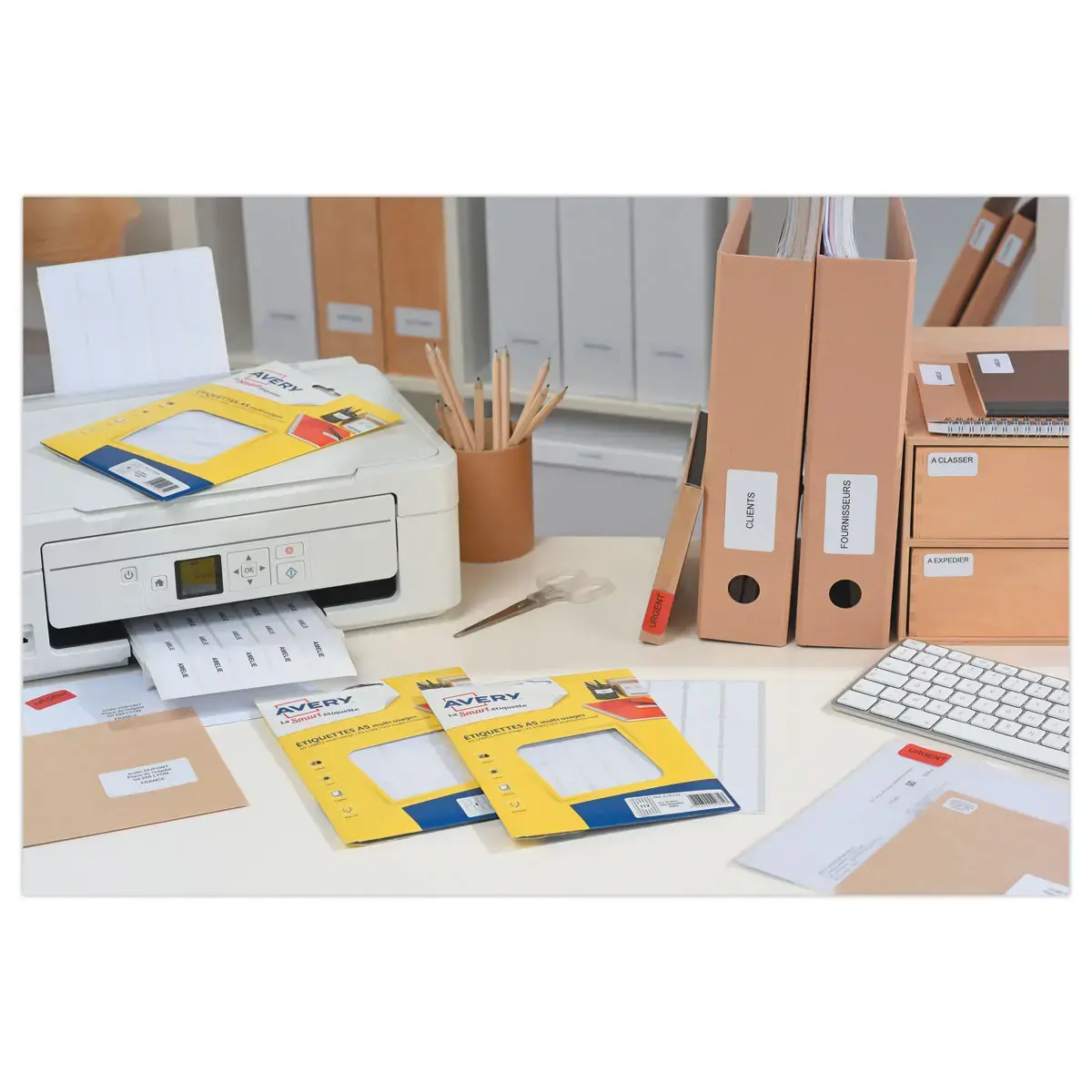 Multifunctionele etiketten - 12x18,3 mm - wit - AVERY