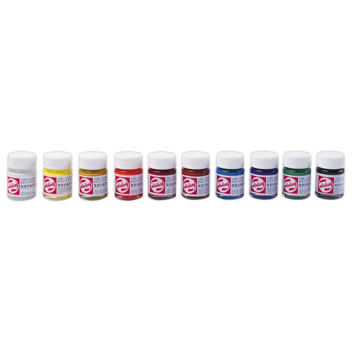 10 FLESSEN ASSORTI GOUACHE 