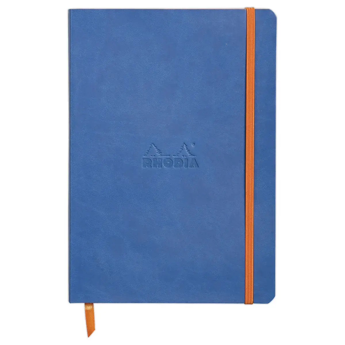 Gelijnd ingenaaid schrift Rhodiarama A5 - 160 p - blauw - RHODIA
