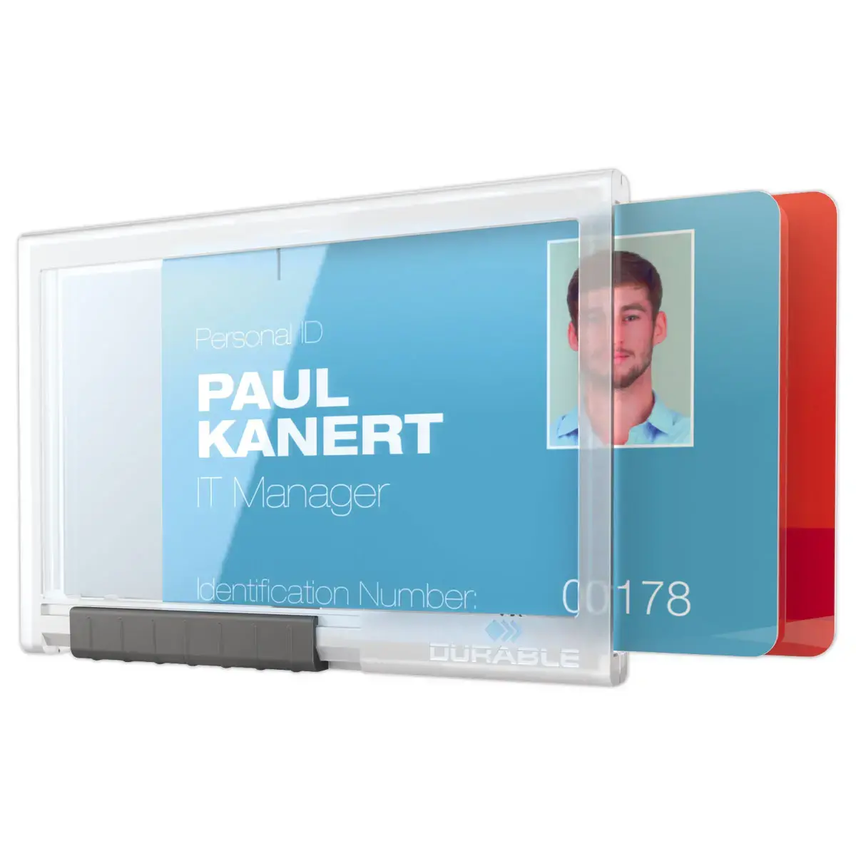 10 Kaarthouder PUSHBOX duo 54 x 87 mm