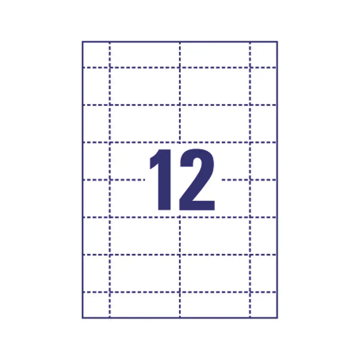 240 Labels voor badges 7,5 x 4 cm 190 gr