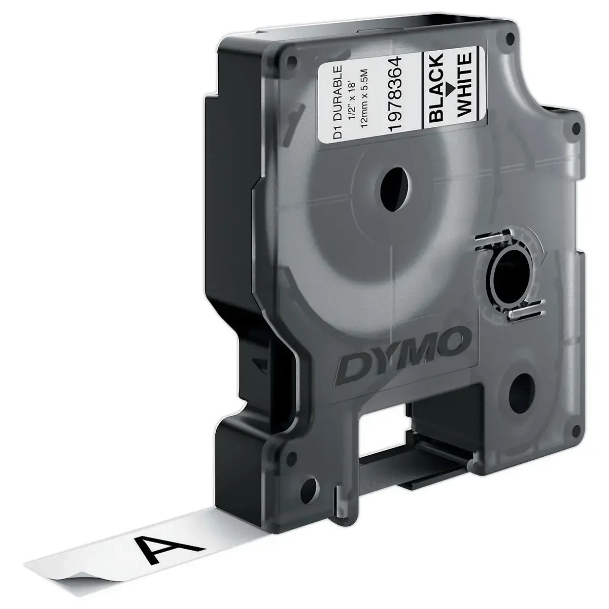 Lint voor etiketteermachine D1 "Durable" - 12 mm 5,5m - Dymo