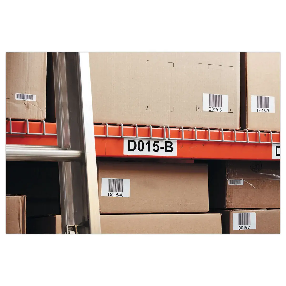 2 Rollen met 450 duurzame etiketten LW voor barcodes 19 mm x 64 mm