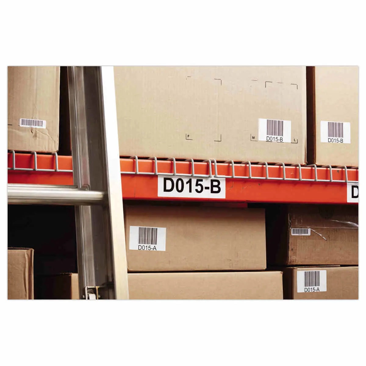 2 Rollen met 450 duurzame etiketten LW voor barcodes 19 mm x 64 mm