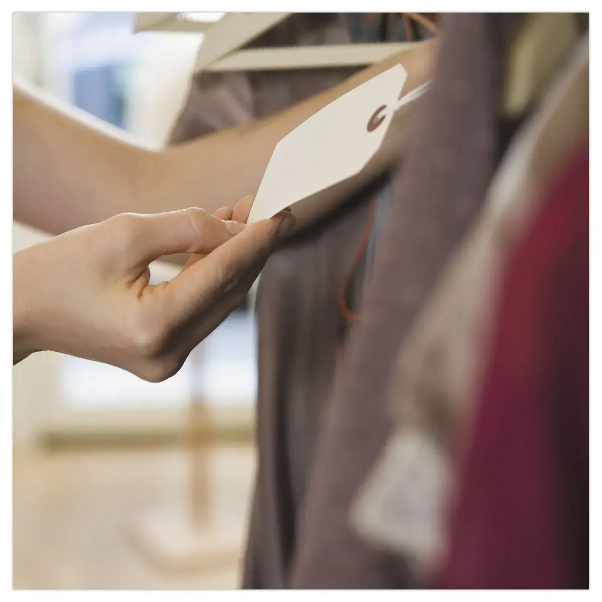 1000 Amerikaanse labels met oogje 120 x 57 mm