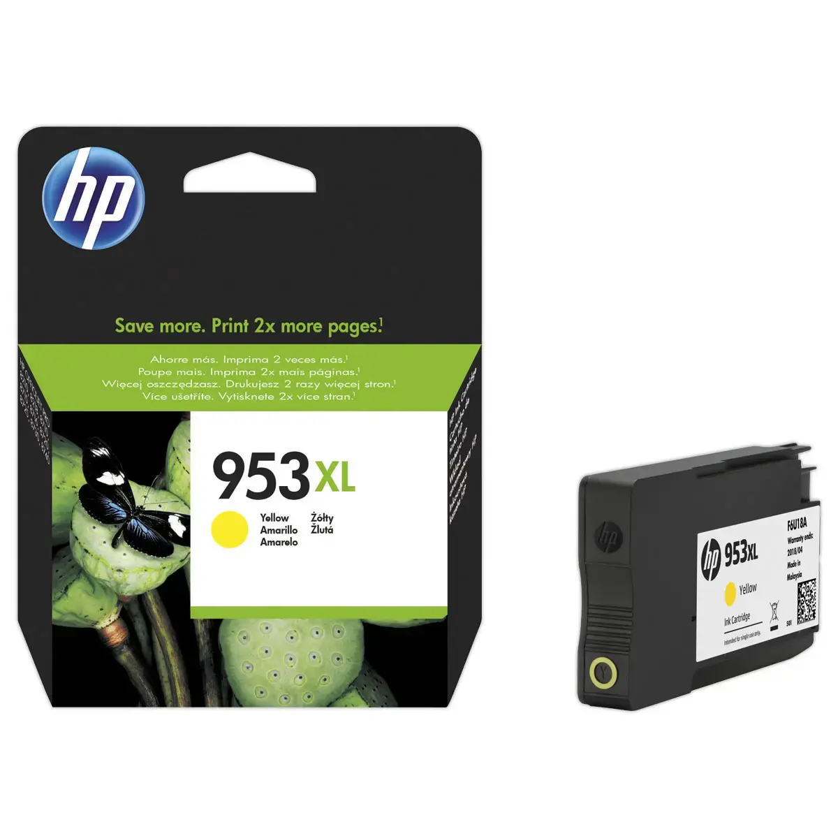 Cartridge HP 953XL geel F6U18AE