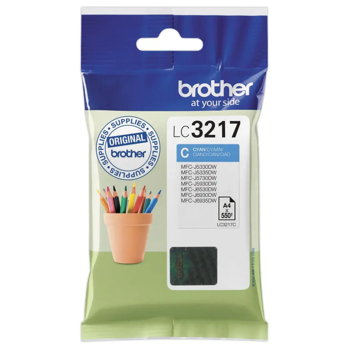 Inktcartridge LC3217C - Cyaan - BROTHER