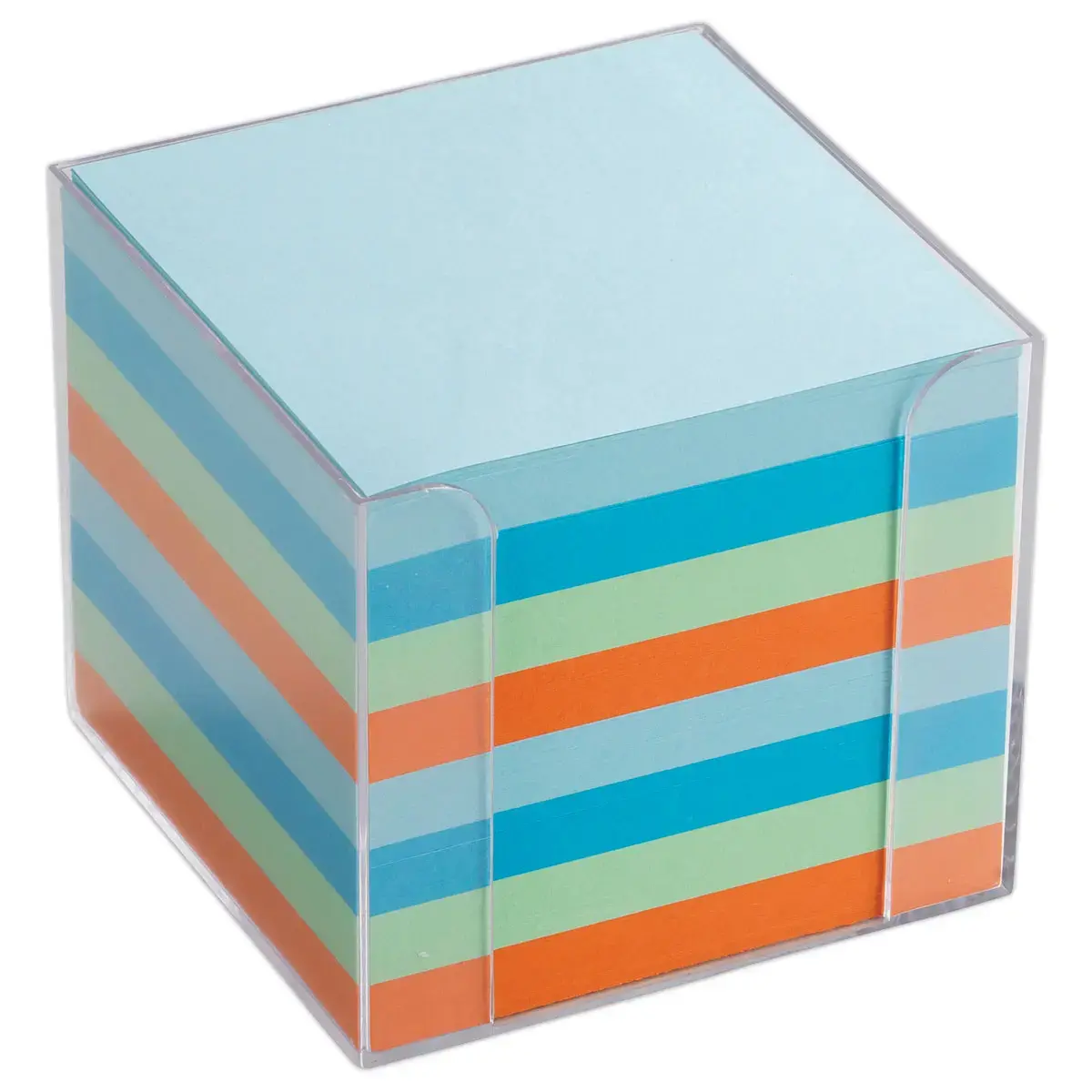 Houder + kubusblok - 720 losse memoblaadjes - Diverse kleuren - ACCESS
