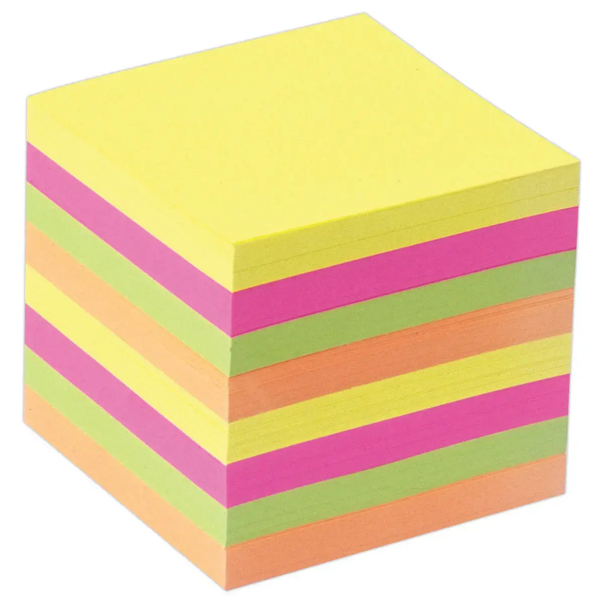Navulling voor kubusblok - 720 losse memoblaadjes - Diverse kleuren - ACCESS